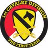 1st Cavalry Division with Sabres 5.5 Inch Decal (2 Pack) view 1