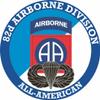 82nd Airborne with Jump Wings 5.5 Inch Decal (2 Pack) view 1