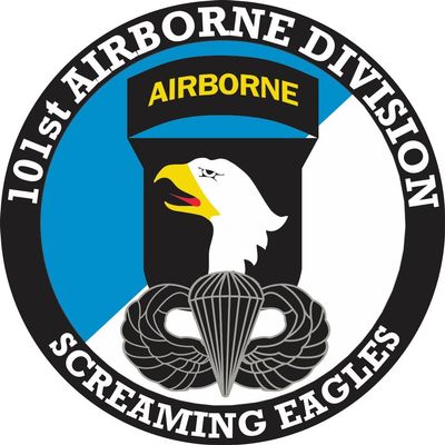 101st Airborne Division with Jump Wings 5.5 Inch Decal (2 Pack)