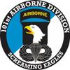 101st Airborne Division with Jump Wings 5.5 Inch Decal (2 Pack) view 1