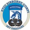 18th Airborne Corps with Jump Wings 5.5 Inch Decal (2 Pack) view 1