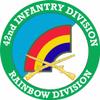 42nd Infantry Division with Crossed Rifles 3.8 Inch Decal view 1