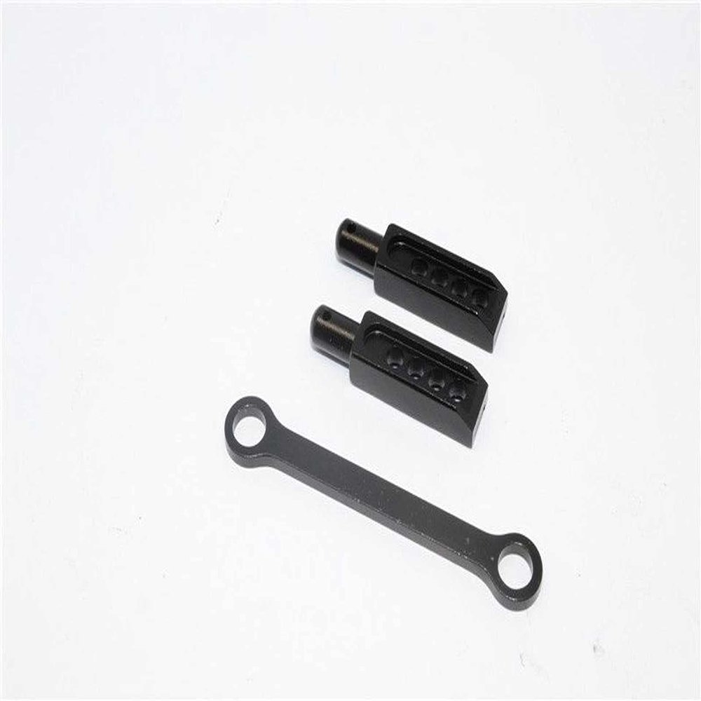 GPM For Traxxas 1/16 Mini E-Revo, Mini Slash Upgrade Parts Aluminum Rear Body Post With Mount - 3Pcs Black