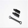 GPM For Traxxas 1/16 Mini E-Revo, Mini Slash Upgrade Parts Aluminum Rear Body Post With Mount - 3Pcs Black view 1