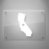 Yoonek Graphics Love California Decal Sticker for Car Window, Laptop and More. # 567 (4" x 2.5", White) view 2