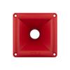 DS18 PRO-H44 Red Universal Square Driver Tweeter Horn Body Easy Twist On/Off Installation, Set of 1 (Red) view 2