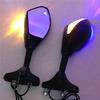 XKH- Replacement of Motorcycle Blue Led Mirror For Fzr Yzf Fz1 Fazer Fjr1300 Ninja Zx10R Zx 12R Er 6F new view 3
