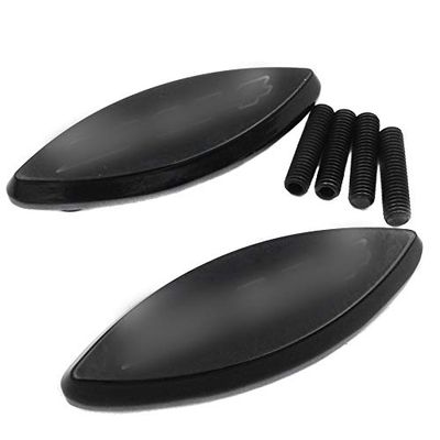 XKH- Motorcycle Mirror Block off Compatible with 2006-2009 Kawasaki Ninja ZX-14 ZX14 R ZX-14R ZX1400 BLACK [B00Y5N7UFG]