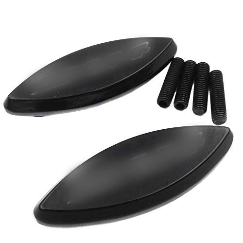 XKH- Motorcycle Mirror Block off Compatible with 2006-2009 Kawasaki Ninja ZX-14 ZX14 R ZX-14R ZX1400 BLACK [B00Y5N7UFG]