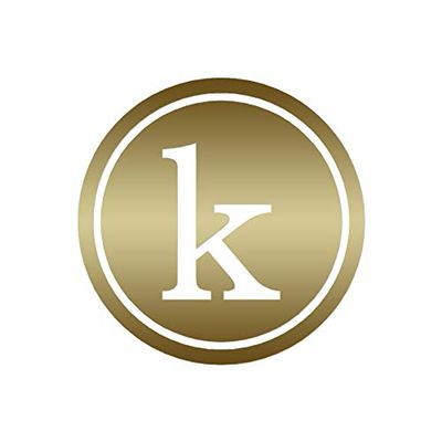 Typewriter Font K Initial - Vinyl Decal Sticker - 3.75" x 3.75" - Gold