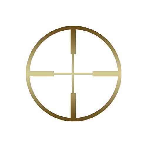 Decorative Decal - Crosshair Target 3.75" x 3.75" - Gold - Vinyl Sticker