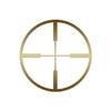 Decorative Decal - Crosshair Target 3.75" x 3.75" - Gold - Vinyl Sticker view 1