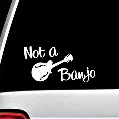 Bluegrass Decals H1077 Not A Banjo Mandolin Decal Sticker