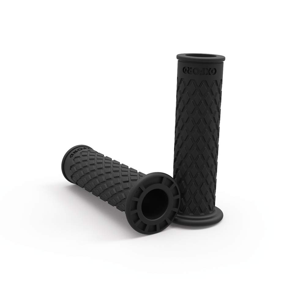 Oxford Unisex's Retro Replacement Motorcycle Grips Medium Compound OX620, Black, 29mm x 119mm