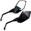 XYZCTEM Heavy Duty Motorcycle Rear View Side Mirrors-10mm Clockwise Threaded Mounting Bolt-Fits for Kawasaki, Suzuki, Honda, Victory and More-Pair view 2