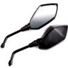 XYZCTEM Heavy Duty Motorcycle Rear View Side Mirrors-10mm Clockwise Threaded Mounting Bolt-Fits for Kawasaki, Suzuki, Honda, Victory and More-Pair view 3