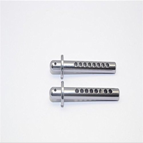 Axial Yeti (AX90026) & Yeti SCORE (AX90068) Upgrade Parts Aluminum Front Body Post - 1Pr Gray Silver