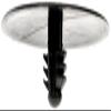 Dorman 963-556 Insulation Retainer Head Dia. 1.09 In. Shank Long 0.41 In. Hole Dia. 0.12 In., 2 Pack view 2