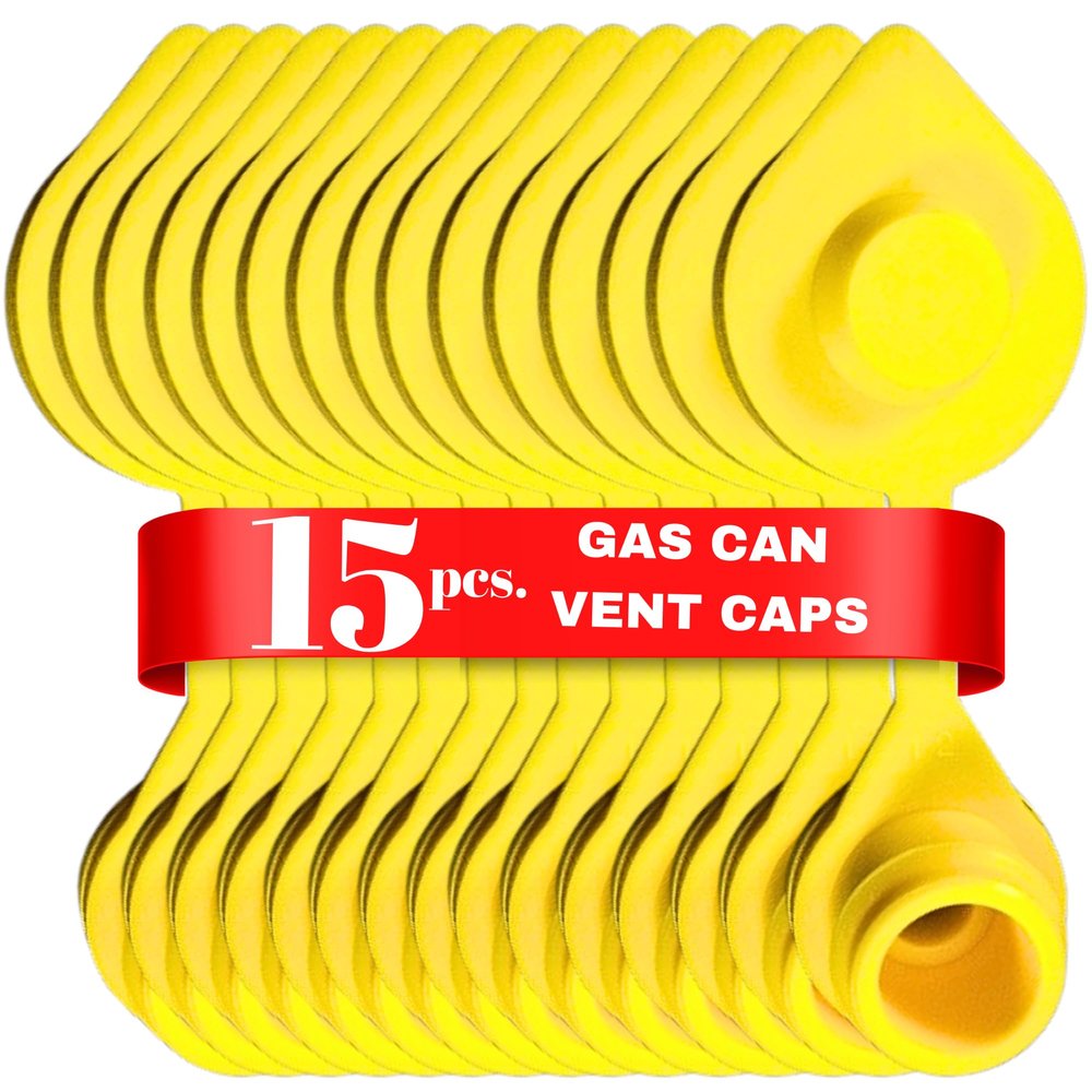 Mr. Yellow Cap 15pcs Yellow Gas Can Vent Caps - Can Vents For Plastic Cans