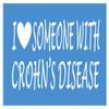 I Love Someone with Crohn's Disease *H965* 8" Sticker Decal Cure view 1