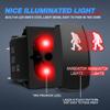 MICTUNING LS08302 5pin BIGFOOT Rocker Switch ON-OFF LED Light 20A 12V Red view 3