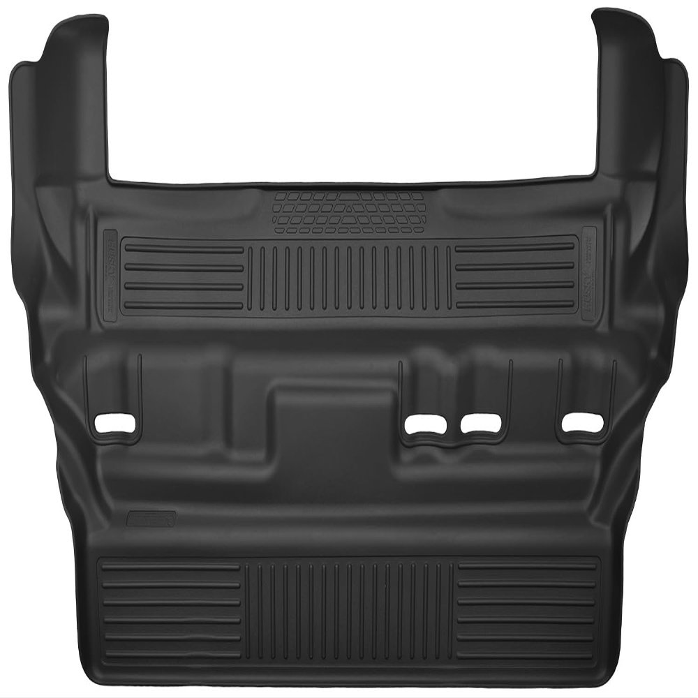 Husky Liners X-act Contour Floor Mats | Fits 2015-2020 Cadillac Escalade, Chevrolet Tahoe, GMC Yukon w/2nd Row Bench Seat | 3rd Row, 1-pc Black - 53261