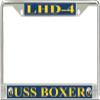 MilitaryBest USS Boxer LHD-4 License Plate Frame view 1