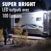 Lumitronics 12V LED Exterior Outdoor Porch Light with On/Off Switch, Removable Clear & Amber Lenses Perfect Outside Replacement Lights for RVs, Motorhomes, Campers, 5th Wheels, Trailers (White) view 3