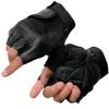Milwaukee Leather SH217 Men's Black Leather and Mesh Fingerless Gloves (Medium) view 1