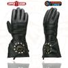 Milwaukee Leather Men's Gauntlet Motorcycle Hand Gloves-Black Leather Thermal Lined with Conchos on Cuff- SH238 - X-Small view 3