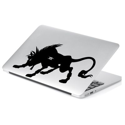 Yoonek Graphics FF7 Nanaki Decal Sticker for Car Window, Laptop and More. # 824 (6" x 10.8", Black)