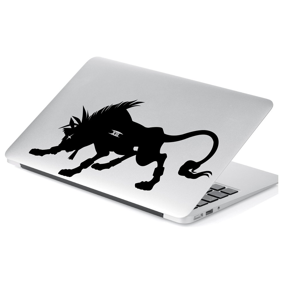 Yoonek Graphics FF7 Nanaki Decal Sticker for Car Window, Laptop and More. # 824 (6" x 10.8", Black)