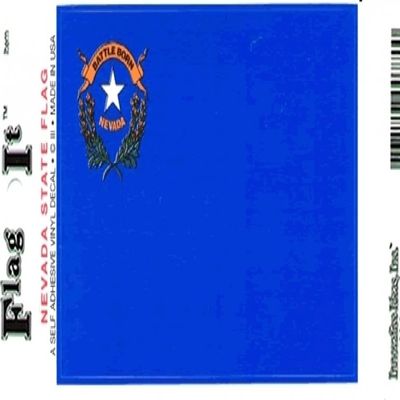 Nevada State Flag Car Decal Sticker [3.5x5" - Blue]