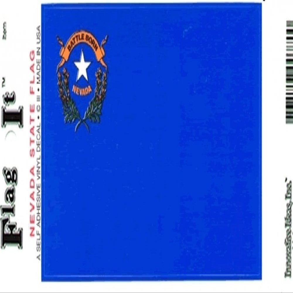 Nevada State Flag Car Decal Sticker [3.5x5" - Blue]