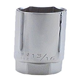 1/2" Drive 6 Point Spark Plug Holding Socket - 13/16"