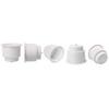 Amarine Made (Set of 5) White Recessed Drop in Plastic Cup Drink Can Holder with Drain, for Boat view 1