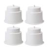 Amarine Made (Set of 5) White Recessed Drop in Plastic Cup Drink Can Holder with Drain, for Boat view 3