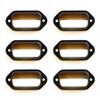 Dream lighting 12V RV Marine Boat Interior Lights LED Courtesy Step Stair Deck Light Trailer License Plate Light, Surface Mount Fixture 0.1watt Warm White Lighting Oval Black Shell 2.6inch, Pack of 6 view 1