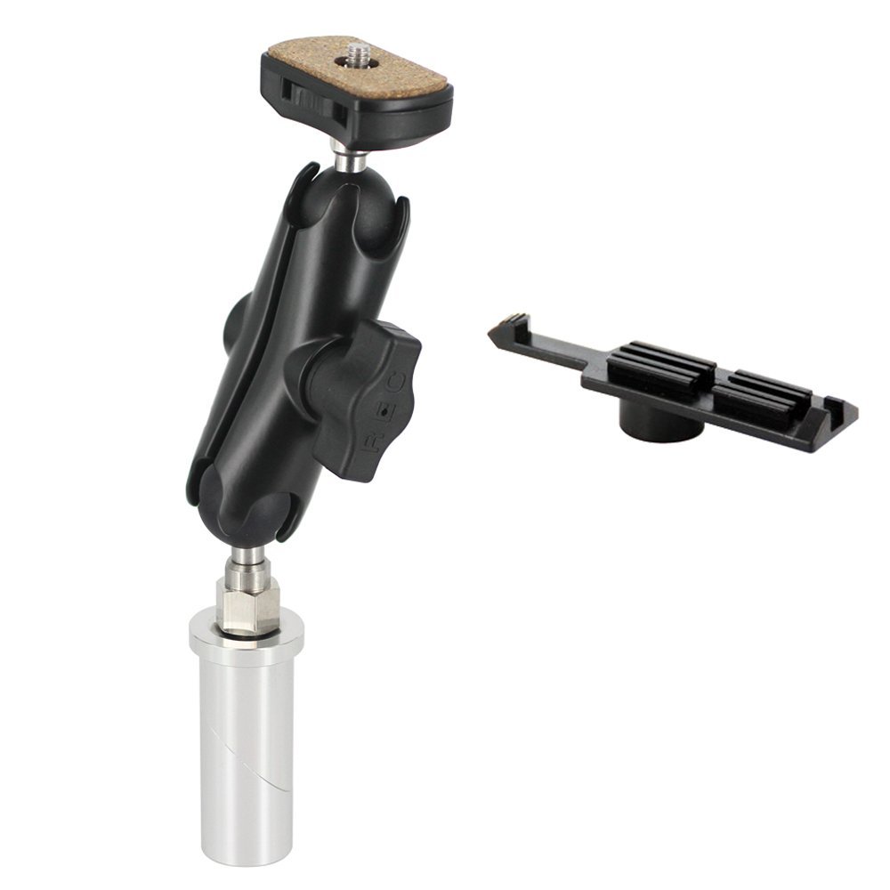 REC-MOUNTS B48BBK-CON-M2325 Motorcycle Stem Hole Mount Set, S 0.9-1.0 inches (23-25 mm), Stem Hole Mount Set for Contour Action Cameras