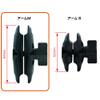 REC-MOUNTS B48BBK-CON-M2325 Motorcycle Stem Hole Mount Set, S 0.9-1.0 inches (23-25 mm), Stem Hole Mount Set for Contour Action Cameras view 3