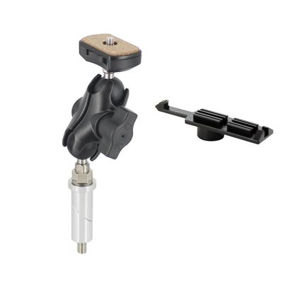 REC-MOUNTS B48BBK-CON-S1719 Motorcycle Stem Hole Mount Set, S 0.7-0.7 inches (17-19 mm) Stem Hole Mount Set for Contour Action Cameras