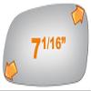 Burco 2586 Driver Side Power Replacement Mirror Glass for 1992-1996 MITSUBISHI DIAMANTE view 1