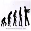 Zombie Evolution - Small Magnetic Bumper Sticker / Decal Magnet (5" X 3") view 1