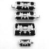 XKMT-Chrome Wing Skull Zombie Emblem With Black Eye Series Foot Pegs See Compatible With fitment detail [B013QAR57Q] view 2