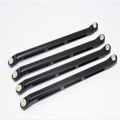 Axial Wraith & RR10 Bomber Upgrade Parts Aluminum Lower Thread Rod - 4Pcs Set Black