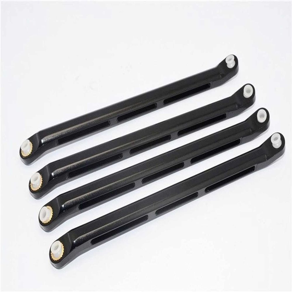 Axial Wraith & RR10 Bomber Upgrade Parts Aluminum Lower Thread Rod - 4Pcs Set Black