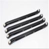Axial Wraith & RR10 Bomber Upgrade Parts Aluminum Lower Thread Rod - 4Pcs Set Black view 1