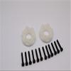 Axial Yeti (AX90026) & Yeti SCORE (AX90050, AX90068) Upgrade Parts Delrin Hex Wideners (+5mm Thickness) - 2 Pcs Set Black view 1