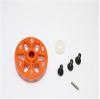 Axial SCX10 Upgrade Parts Aluminum Spur Gear Adapter - 1Pc Set Orange view 2