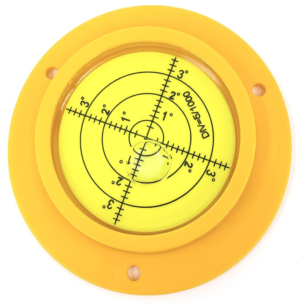 Preamer 90mm/3.5" Bullseye Rv Levelers Tool,Portable Bubble Spirit Level Round Leveler with Mounting Holes for Table,Trailer Level, RV Leveling Camper Machinist Tools